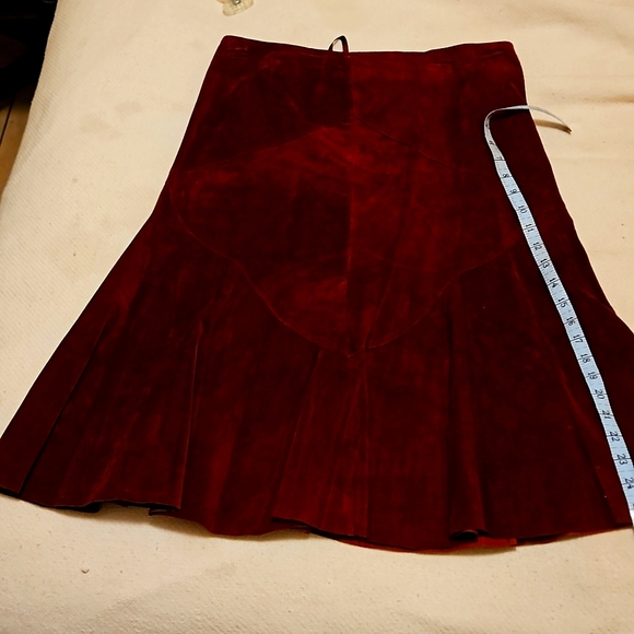 Ideology Dresses & Skirts - Ideology Burgundy suede skirt. Sz 2.  Very good condition, smoke free